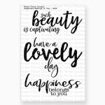 Picket Fence - Clear Stamp - Happiness Belongs To You