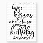 Picket Fence - Clear Stamp - Oh So Many Birthday Wishes