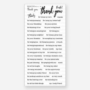 Picket Fence - Clear Stamp - Small Ways to Say Thank You