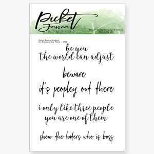 Picket Fence - Clear Stamp - It's Peopley Out There