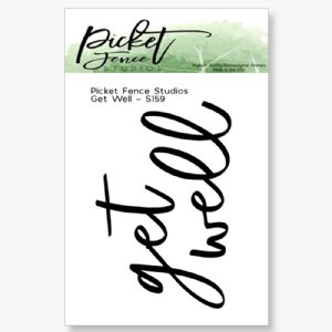 Picket Fence - Clear Stamp - Get Well