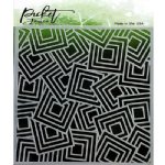 Picket Fence - Stencil - Geo Squares