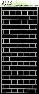 Picket Fence - Stencil - Slim Line English Brick Wall
