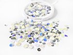 Picket Fence Studios - Sequin Mix - White Bottlecap Flowers