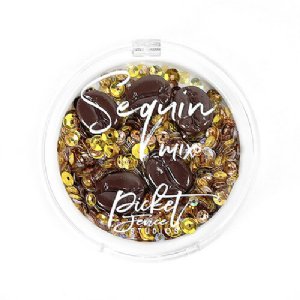 Picket Fence Studios - Sequin Mix Plus - Coffee Beans