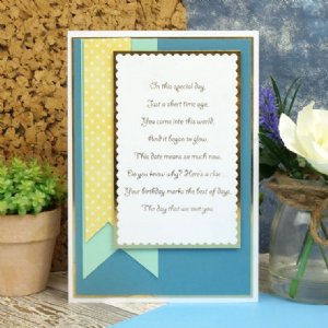 Hunkydory Crafts - Paper Pad - Perfect Verses, Birthdays