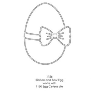 Poppystamps - Dies - Ribbon And Bow Egg