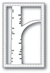 Poppystamps - Dies - Birch Stitched Frame