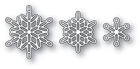 Poppystamps - Dies - Linked Snowflake Trio