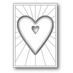 Poppystamps - Dies - Deco Shining Heart