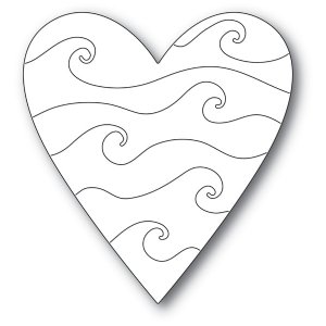 Poppystamps - Dies - Wavy Heart