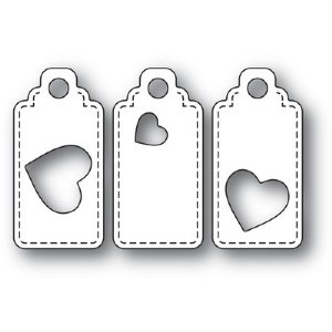 Poppystamps - Dies - Heart Tag Trio