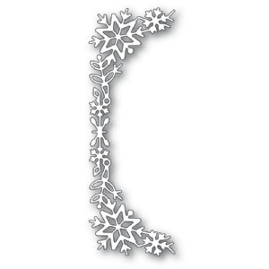 Poppystamps - Dies - Snowflake Tall Curve Border