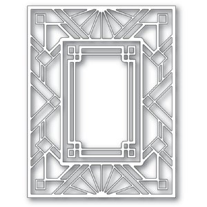 Poppy Stamps - Dies - Geometric Deco Plate