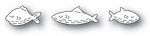 Poppystamps - Die - Whittle Fish Trio