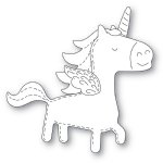 Poppystamps - Die - Whittle Happy Unicorn