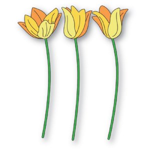 Poppystamps - Die - Layered Tulips