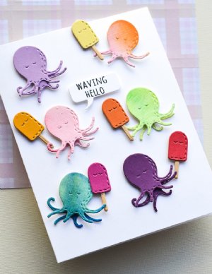 Poppystamps - Die - Whittle Happy Octopus