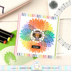 Penguin Palace - Stencils - Damask
