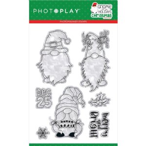 Photo Play Paper - Gnome for Christmas - 4x6 - Clear Stamps