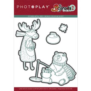 Photo Play Paper - Dies - O Canada 2 - Moose & Bear