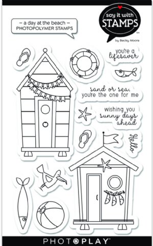 Say It With Stamps - Clear Stamp - A Day At The Beach