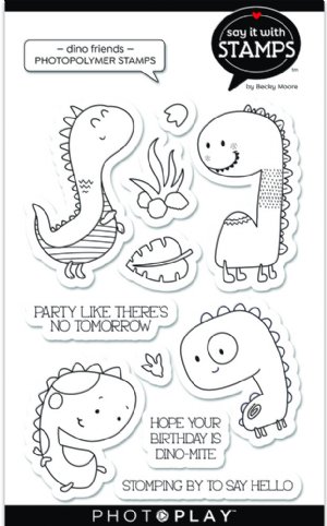 Say It With Stamps - Clear Stamps - Dino Friends
