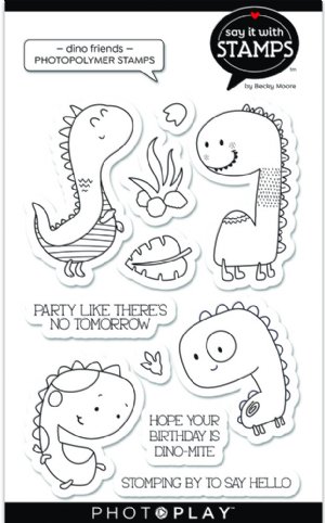 Say It With Stamps - Clear Stamp - Dino Friends