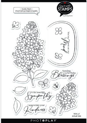 Say It With Stamps - Clear Stamp - Lovely Lilacs