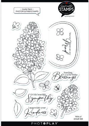 Say It With Stamps - Clear Stamps - Lovely Lilacs