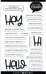 Say It With Stamps - Clear Stamp - Word - Hey Hello Hi