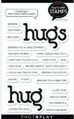 Say It With Stamps - Clear Stamp - Word - Hug/Hugs