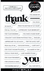 Say It With Stamps - Clear Stamp - Word - Thank You