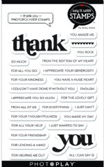 Say It With Stamps - Clear Stamps - Word - Thank You