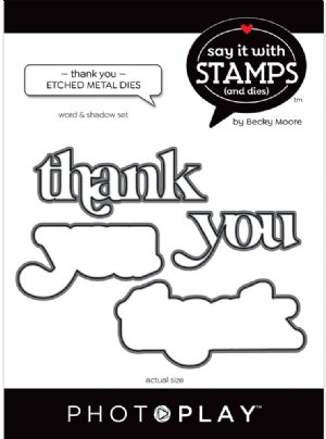 Say It With Stamps - Dies - Thank You Word
