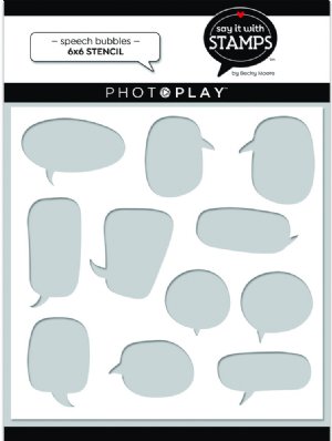 Say It With Stamps - Stencil - Speech Bubbles