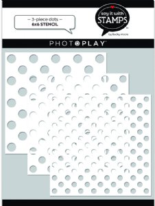 Say It With Stamps - Stencil - Graduated Dots (3pc)