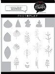 Say It With Stamps - Stencils - Autumn Leaves (2pc)