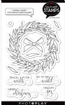 Say It With Stamps - Clear Stamp - Holiday Wreath