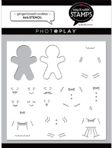 Say It With Stamps - Stencils - Gingerbread Cookies