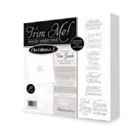 Hunkydory Crafts - Trim Me! Foiled Insert Pad - Christmas 3 Silver