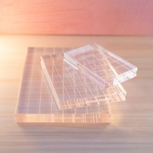 Prism Studio - Acrylic Stamping Blocks (with Grips) - 3" X 4"