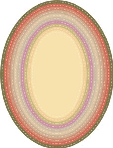 Prism Studio - Die - Nesting Stitched Ovals