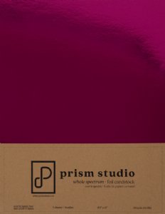 Prism Studio - Whole Spectrum Foil Cardstock - Pink Tourmaline