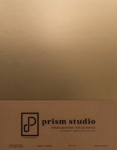 Prism Studio - Whole Spectrum Foil Cardstock - Brushed Gold 