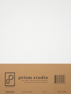 Prism Studio - 8.5x11 Ultra-Smooth Cardstock 110lb - Solar White (25 sheets)