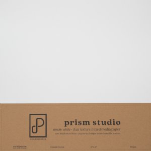 Prism Studio - 12x12 Mixed Media Paper - Simply White - 129lb (12 sheet)
