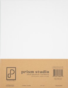 Prism - 8.5X11 Cardstock - Simply White