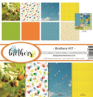Reminisce - 12X12 Collection Kit - Brothers