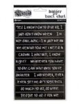 Dylusions - Bigger Back Chat Stickers - Black